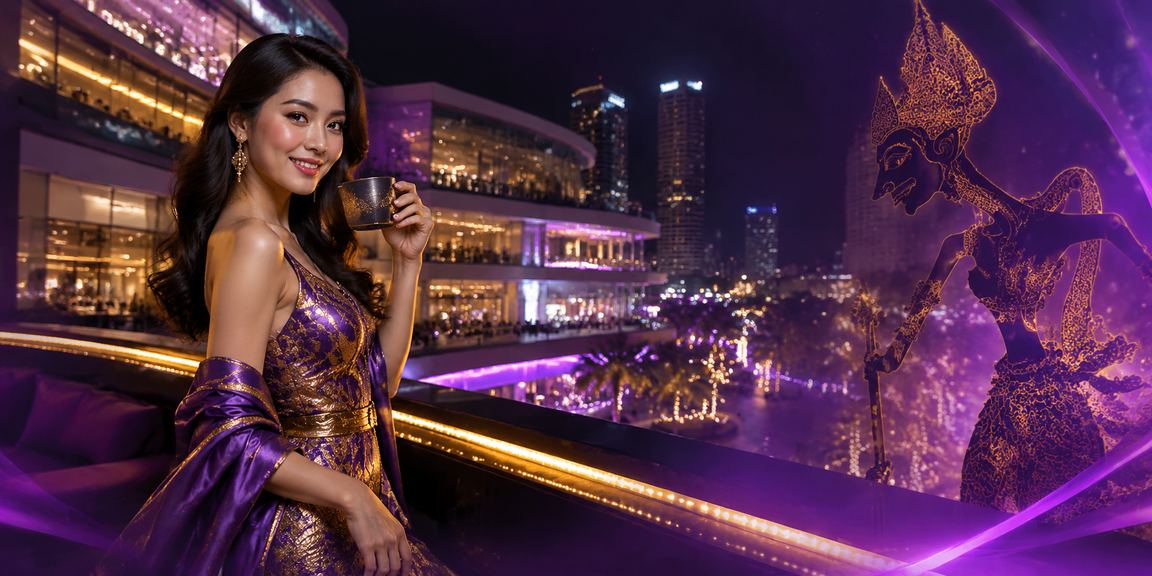 Suasana kafe hiburan Vietnam dengan nuansa kasino yang hangat dan santai di malam hari